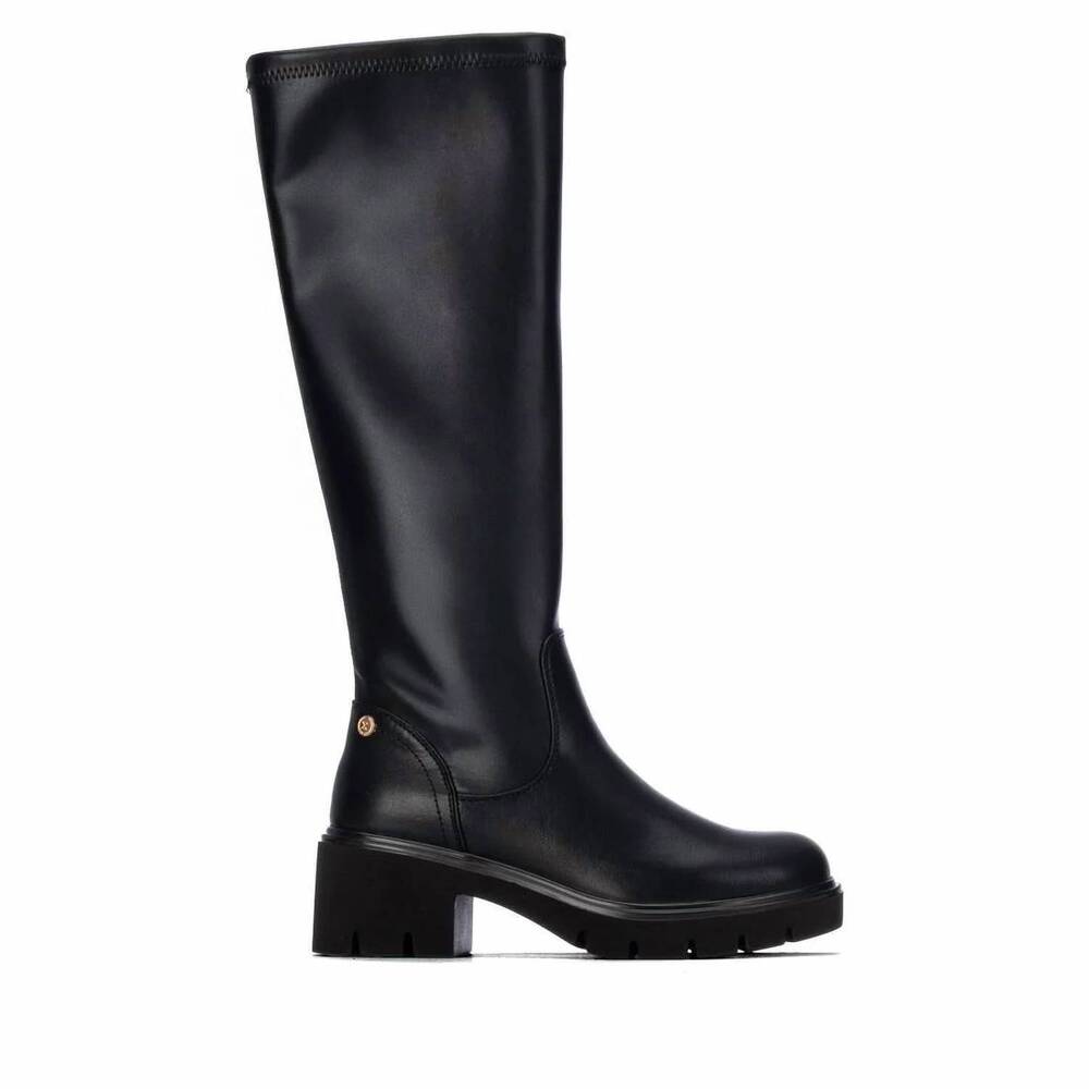 NEW XTI women's tall stretch boots in black